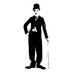  Charlie Chaplin 1 - Szablon malarski wielorazowy