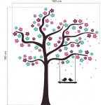  Naklejka dla dzieci - Bajkowe drzewo 4 - naklejka SKANDYNAWSKA