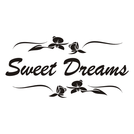  Napis na ścianę, naklejka - Sweet Dreams - 254