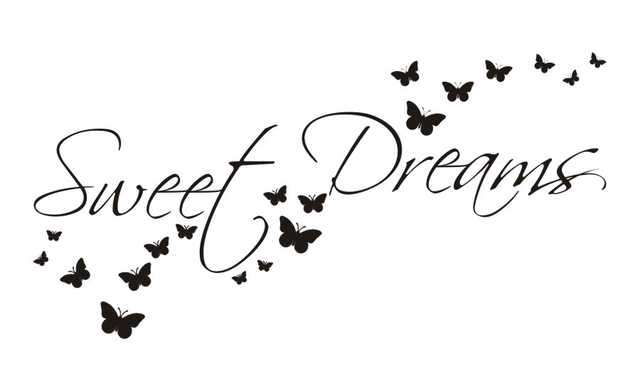  Napis na ścianę, naklejka - Sweet Dreams - 48