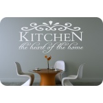 Napis na ścianę, naklejka - Kitchen The Heart Of The Home - 198