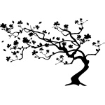  Magiczne drzewko 50 - Szablon malarski wielorazowy 342 cm x 250 cm