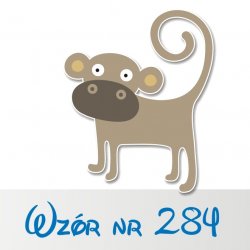 Naklejka Małpka 284