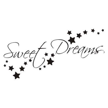  Napis na ścianę, naklejka - Sweet Dreams - 259