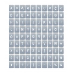  Szablon malarski wielorazowy - alfabet zestaw Litery małe i duże + Cyfry - czcionka ARIAL