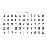  Szablon malarski wielorazowy - alfabet zestaw Litery+Cyfry - czcionka USA